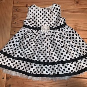 White/Black Polka Dot Dress